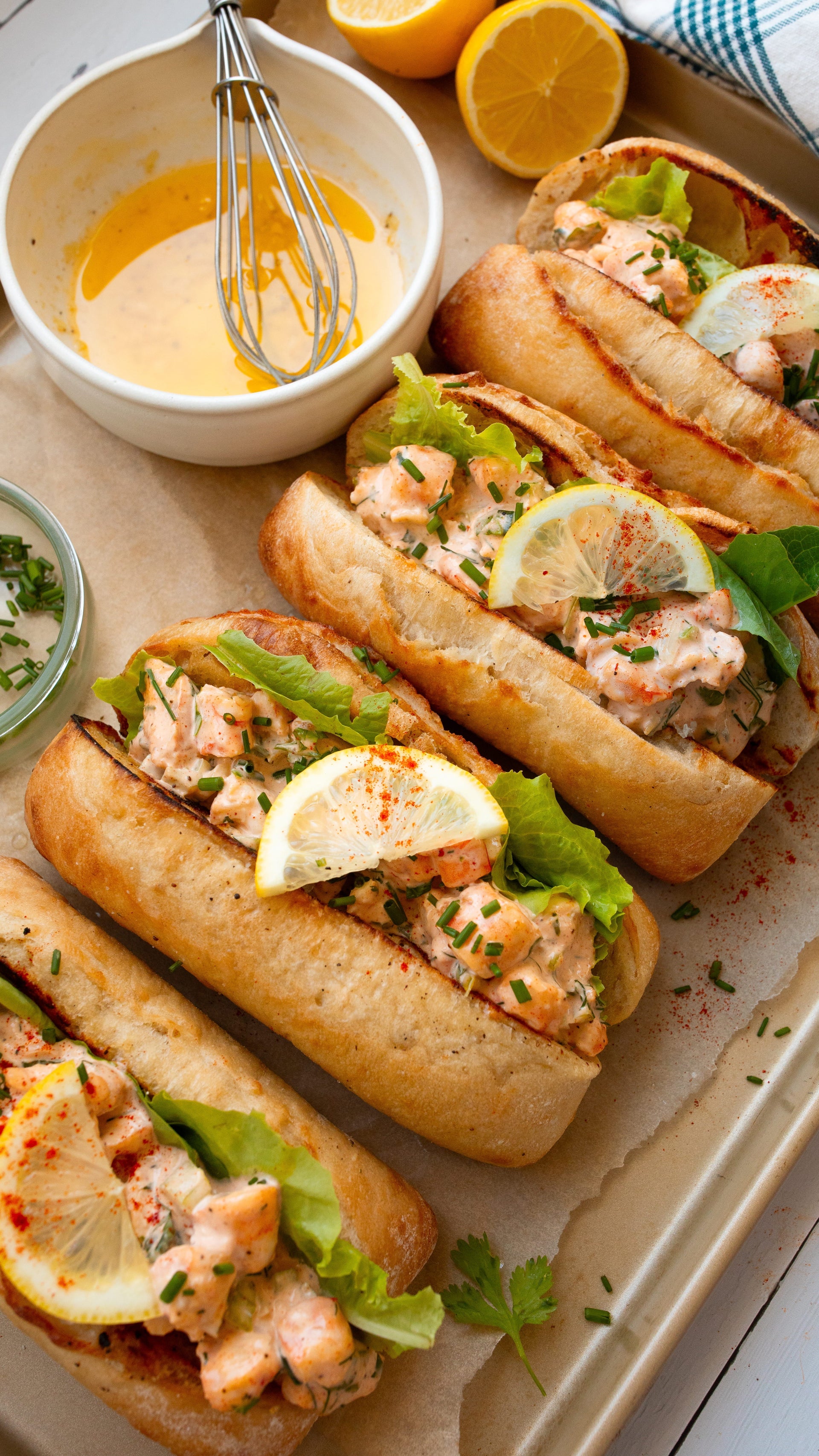 Shrimp Rolls on Ciabatta Piccolo