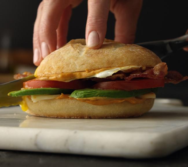 Chipotle Bacon & Egg Breakfast Sandwich