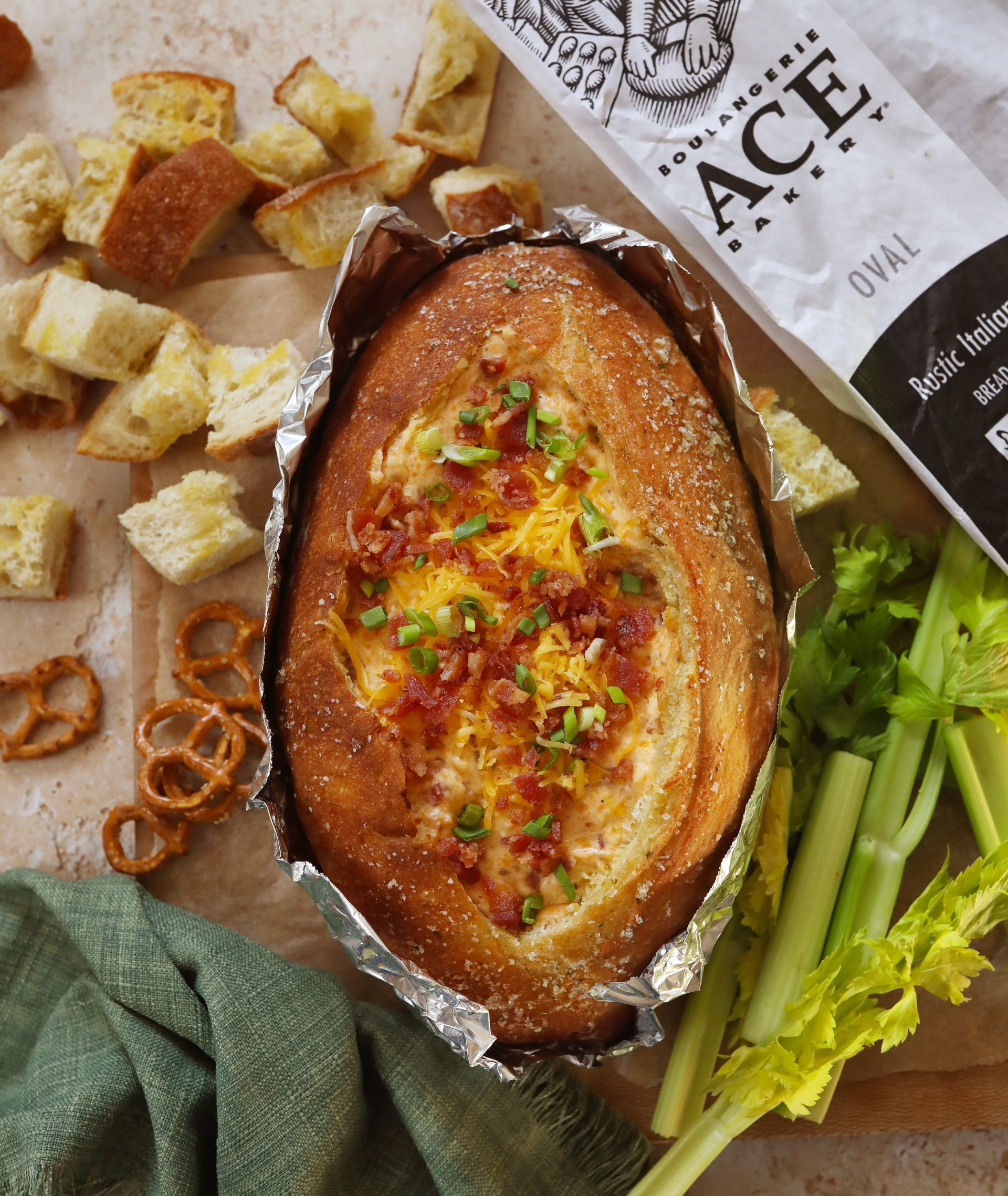 Bacon Cheddar Bread Bowl Dip
