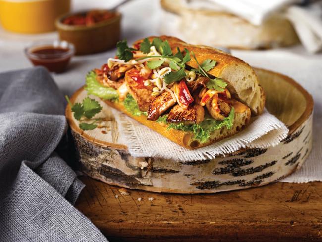 Korean BBQ Chicken Baguette