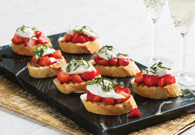 Strawberry Burrata Bruschetta