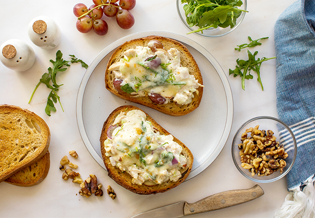 Chicken Salad Cheese Melt