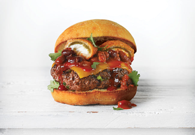 Chili Jalapeño Popper Burger