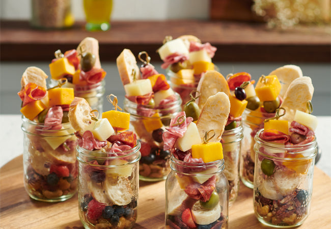 Personalized Jarcuterie Delights with ACE Bakery® White Baguettes