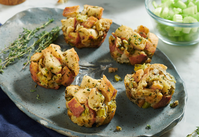 Crispy Muffin Tin Stuffing Bites
