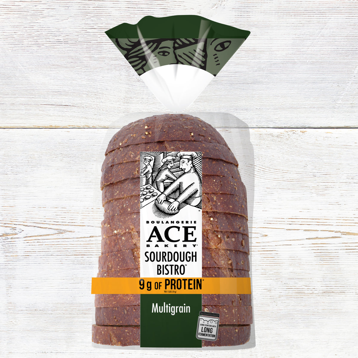 Ace Bakery ACE Bakery® Multigrain Protein Sourdough Bistro Sliced Bread, 22.6 oz, 11 Slices — product image