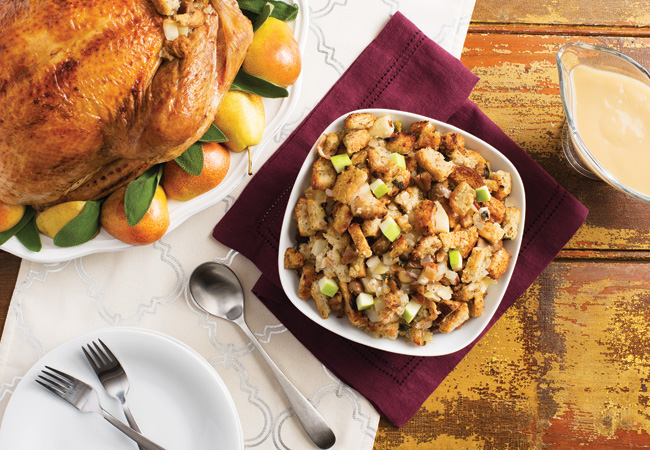 Roast Turkey with Apple, Fennel, and Sage Stuffing
