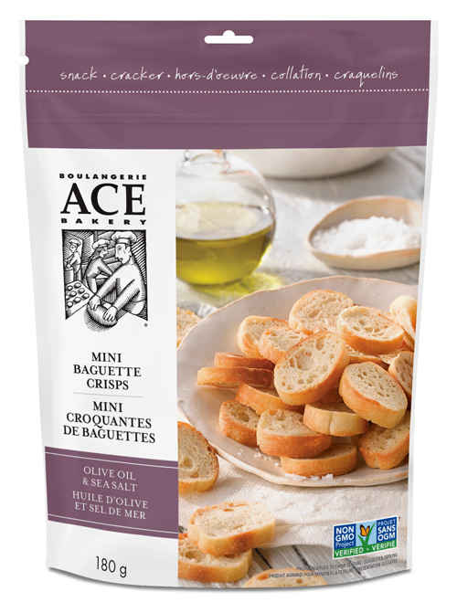 Olive Oil & Sea Salt Mini Crisps ACE Bakery